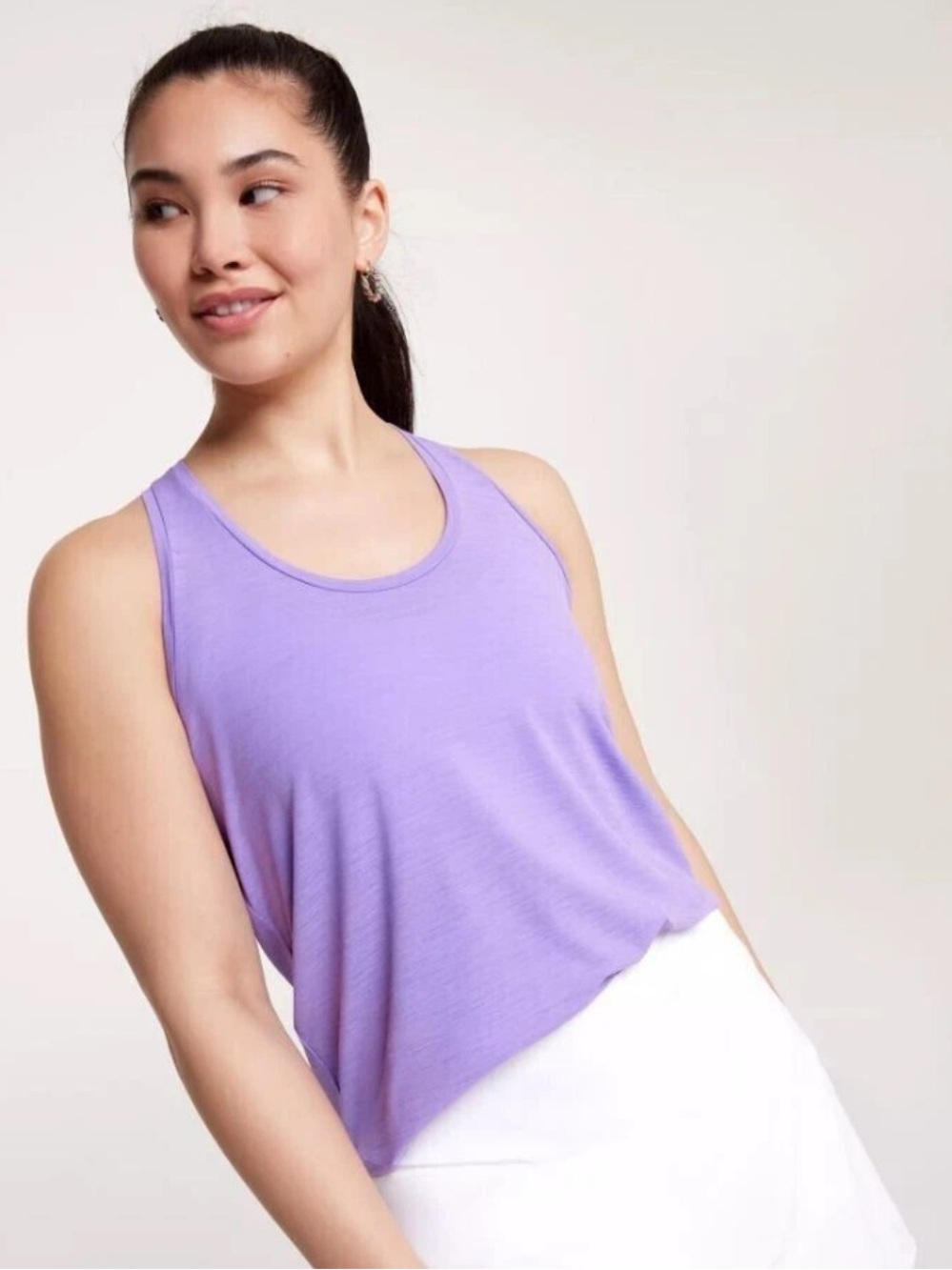 NWT CALIA Women's Twist Back Tank Size Light Purple, Sz- Small